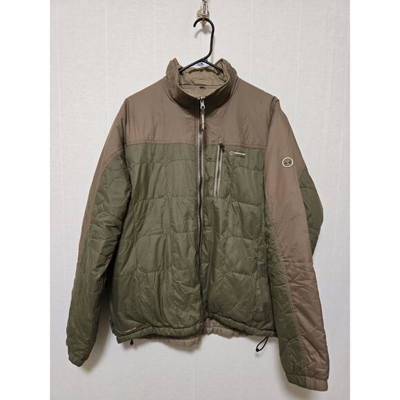 Timberland Mens Softshell Coat Size Large Green Quilted - Picture 1 of 8